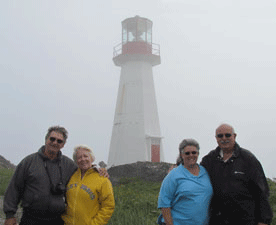 Tony & Terri Melosci and Christine & Tom Cardaci at Cape Bauld