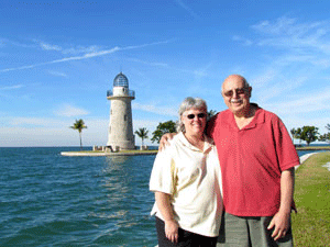 Us at Boca Chita Key in FL