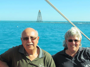 Us at Sand Key in FL