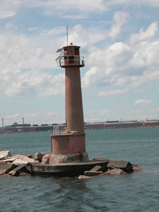 Buffington Harbor Breakwater Lighthouse