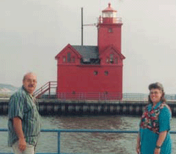 Us at Holland Harbor in Michigan