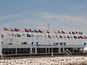 Great Lakes Maritime Center Flags