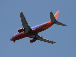 Plane landing in Philly