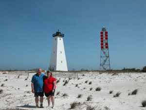 Us at Ship Island Rear Range in Mississippi