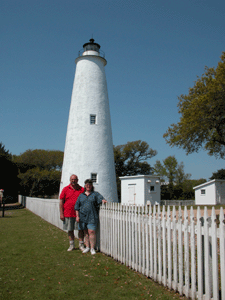 Us at Ocracoke Island in North Carolina