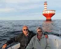 Us at Haut Fond Prince Lighthouse in Quebec, Canada