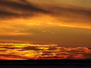 Sunset in Atlantic City, NJ