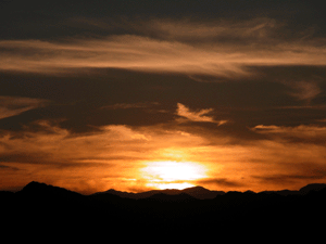 Sunset on Lake Mead